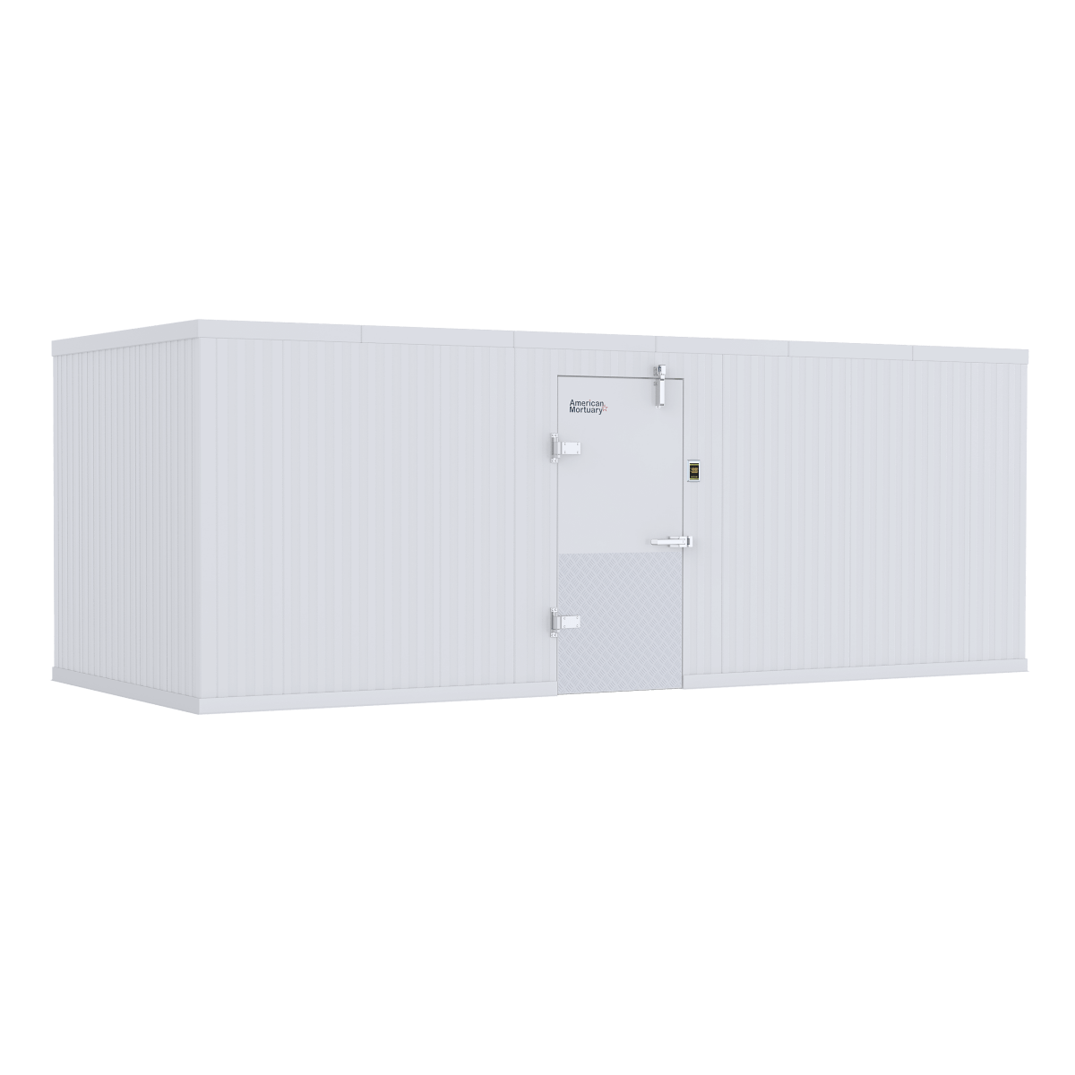 American-made 8x20 mortuary cooler with 20 body capacity