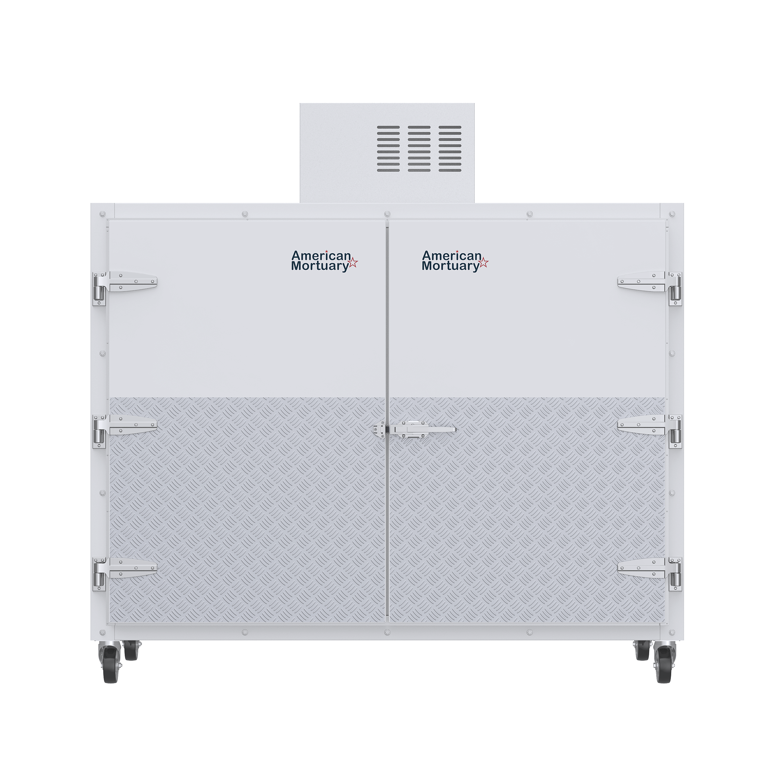 American-made 3 Body XL side access cadaver cooler for funeral homes