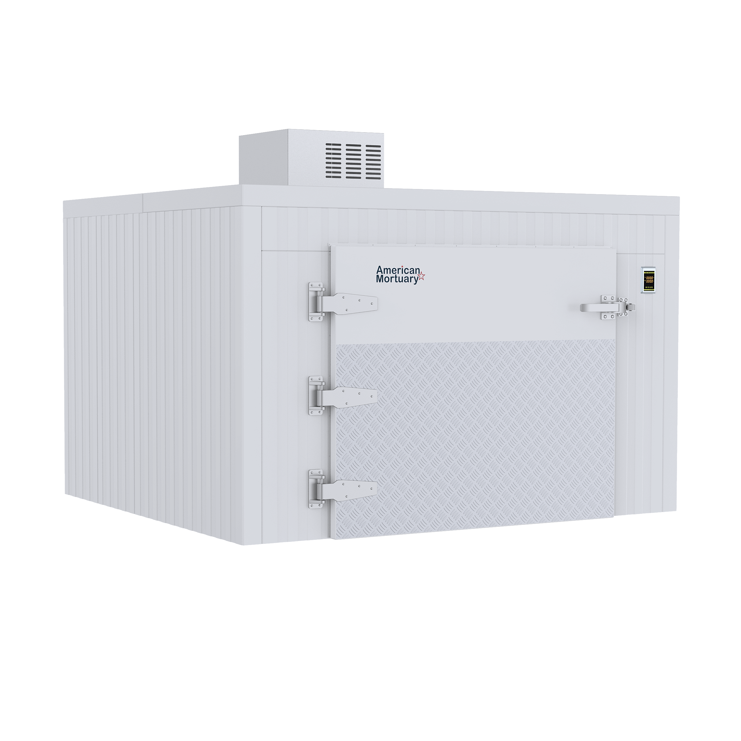 American-made TR3 mortuary transport cooler with casters