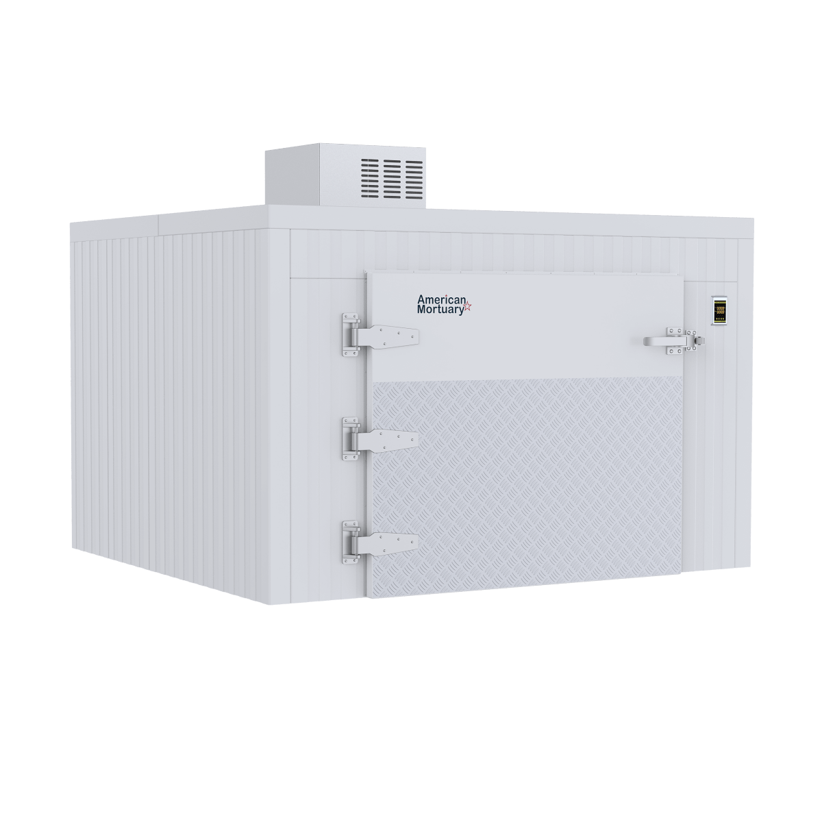 American Mortuary TR3 Triple Cot Roll - In Mortuary Cooler – Model 2000 - TR3 - American Mortuary Coolers & Equipments